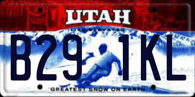 UT license plate B291KL