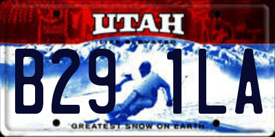 UT license plate B291LA