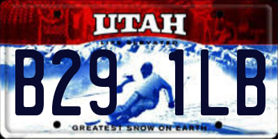UT license plate B291LB