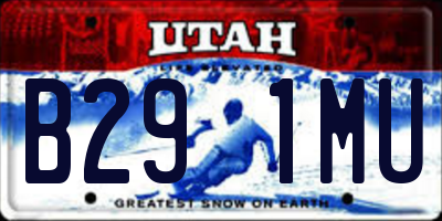 UT license plate B291MU