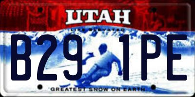 UT license plate B291PE
