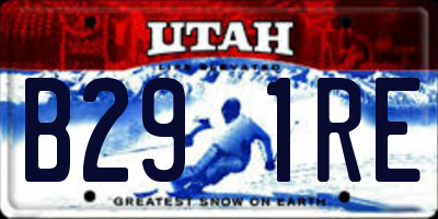 UT license plate B291RE