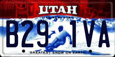 UT license plate B291VA