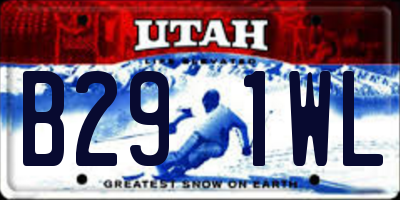 UT license plate B291WL