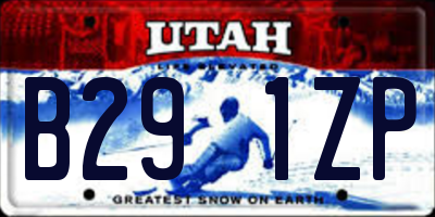 UT license plate B291ZP