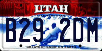 UT license plate B292DM