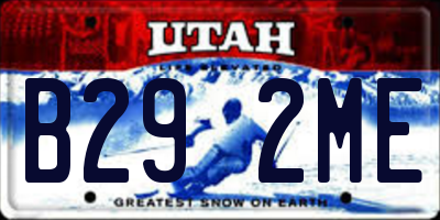UT license plate B292ME