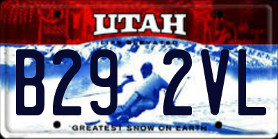UT license plate B292VL