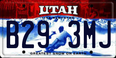 UT license plate B293MJ