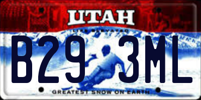 UT license plate B293ML