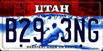 UT license plate B293NG