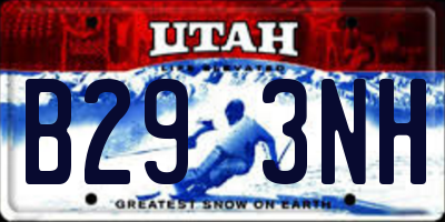 UT license plate B293NH