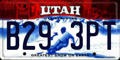 UT license plate B293PT