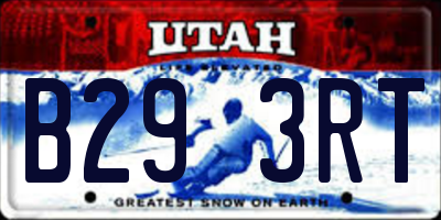 UT license plate B293RT