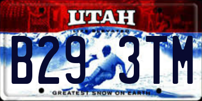 UT license plate B293TM