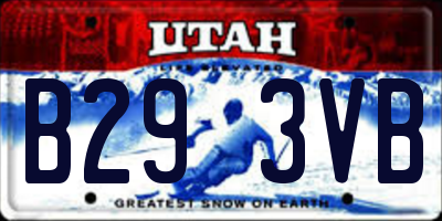 UT license plate B293VB