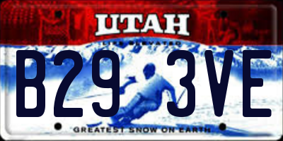 UT license plate B293VE