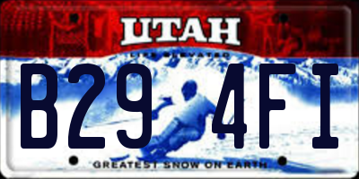 UT license plate B294FI