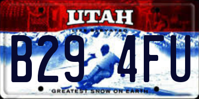UT license plate B294FU