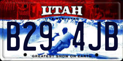 UT license plate B294JB