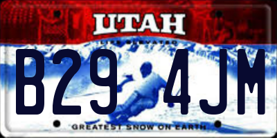 UT license plate B294JM