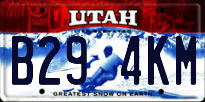 UT license plate B294KM