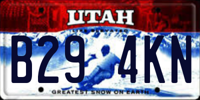 UT license plate B294KN