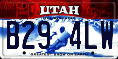 UT license plate B294LW