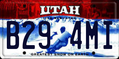 UT license plate B294MI