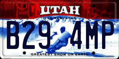 UT license plate B294MP