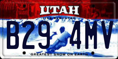 UT license plate B294MV