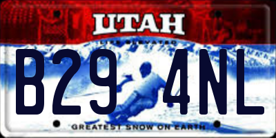 UT license plate B294NL