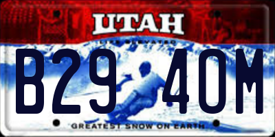 UT license plate B294OM
