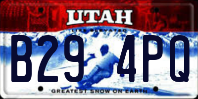 UT license plate B294PQ
