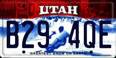 UT license plate B294QE