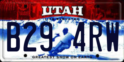 UT license plate B294RW