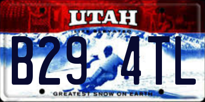 UT license plate B294TL