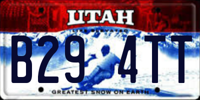 UT license plate B294TT