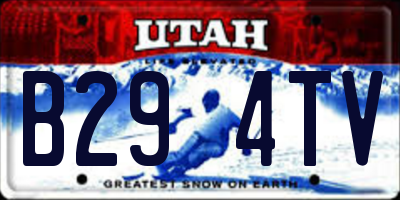 UT license plate B294TV