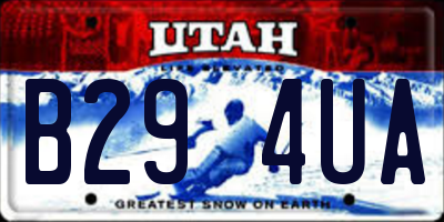 UT license plate B294UA