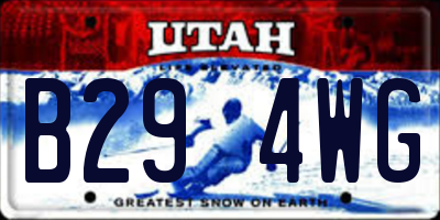 UT license plate B294WG