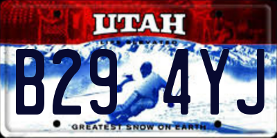 UT license plate B294YJ