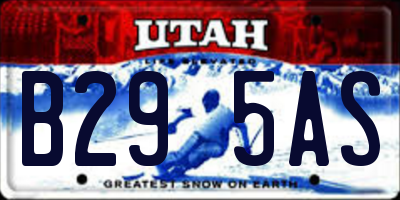 UT license plate B295AS