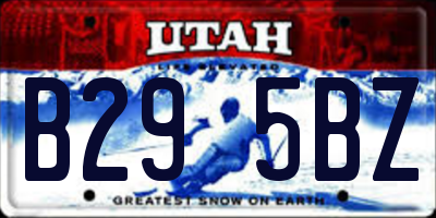 UT license plate B295BZ
