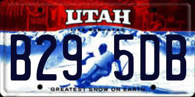 UT license plate B295DB