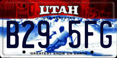 UT license plate B295FG