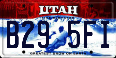 UT license plate B295FI