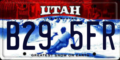 UT license plate B295FR