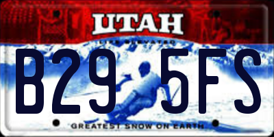 UT license plate B295FS
