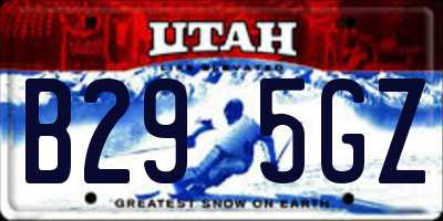 UT license plate B295GZ